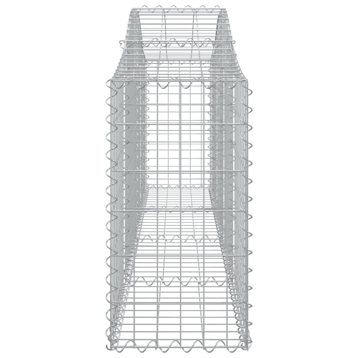 vidaXL Συρματοκιβώτια Τοξωτά 15 τεμ. 200x30x60/80 εκ. Γαλβαν. Ατσάλι