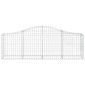 vidaXL Συρματοκιβώτια Τοξωτά 30 τεμ. 200x30x60/80 εκ. Γαλβαν. Ατσάλι