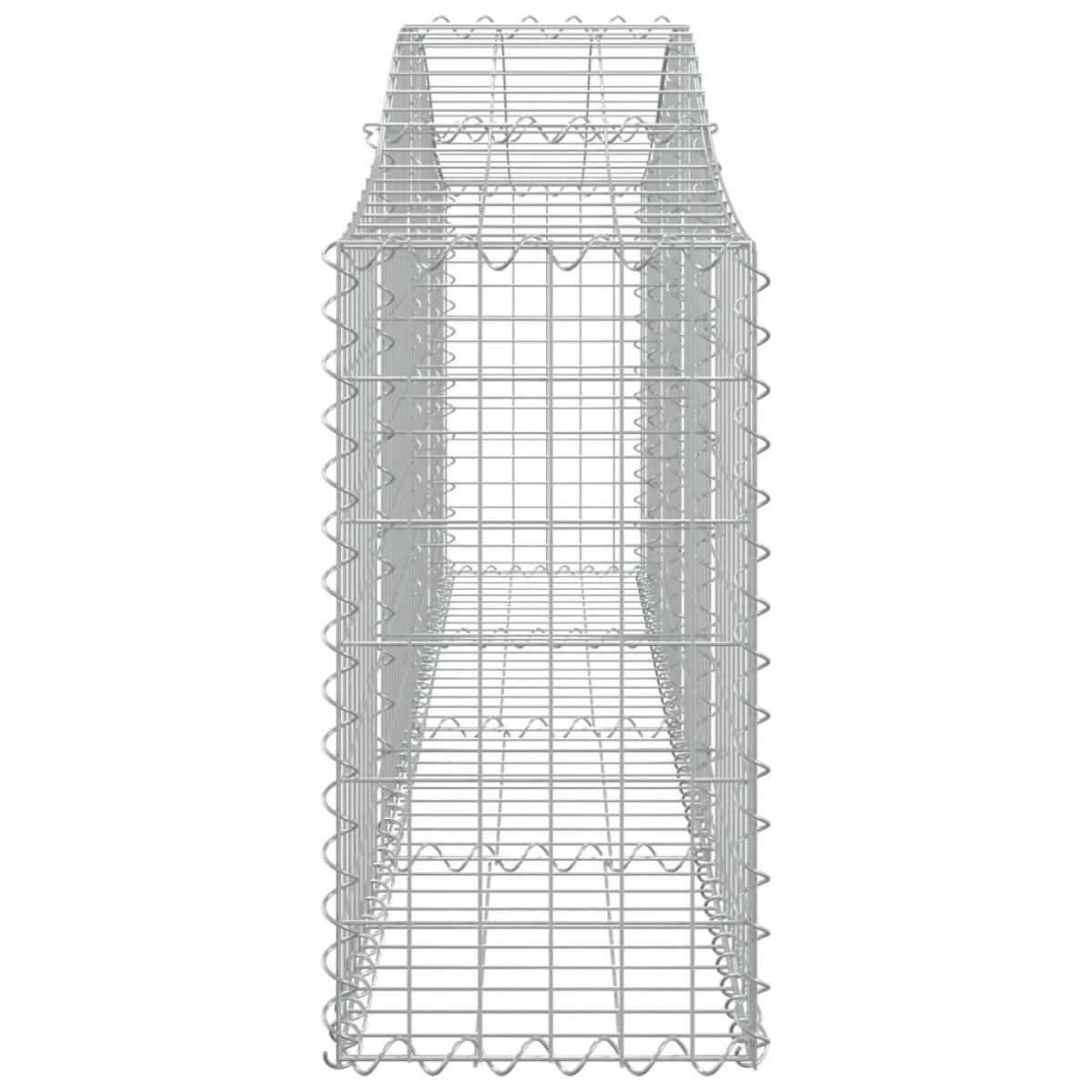 vidaXL Συρματοκιβώτια Τοξωτά 30 τεμ. 200x30x60/80 εκ. Γαλβαν. Ατσάλι