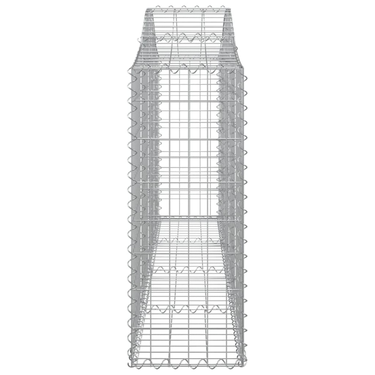 vidaXL Συρματοκιβώτια Τοξωτά 2 τεμ. 200x30x80/100 εκ. Γαλβαν. Ατσάλι