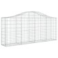 vidaXL Συρματοκιβώτια Τοξωτά 6 τεμ. 200x30x80/100 εκ. Γαλβαν. Ατσάλι
