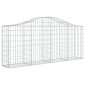 vidaXL Συρματοκιβώτια Τοξωτά 7 τεμ. 200x30x80/100 εκ. Γαλβαν. Ατσάλι