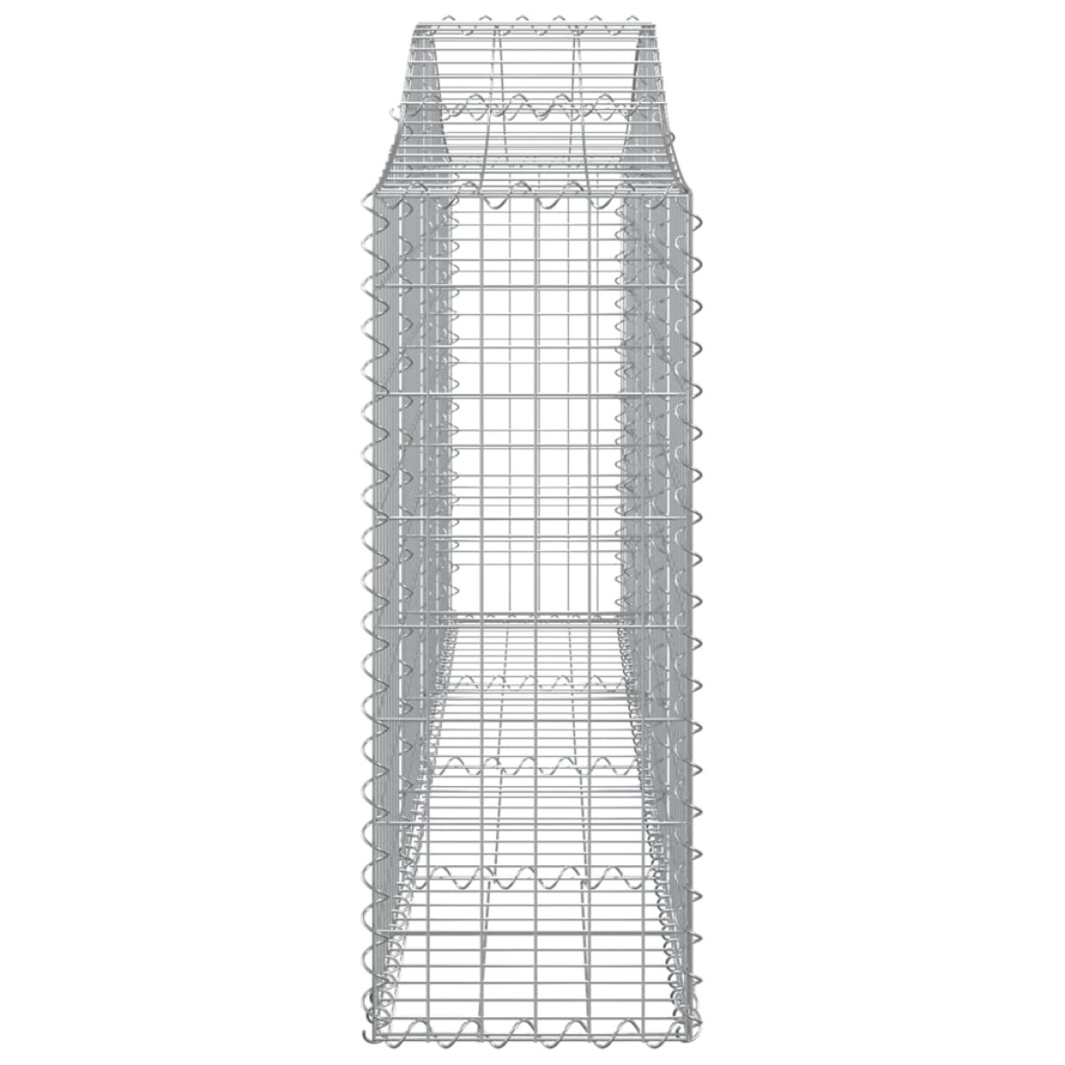 vidaXL Συρματοκιβώτια Τοξωτά 7 τεμ. 200x30x80/100 εκ. Γαλβαν. Ατσάλι