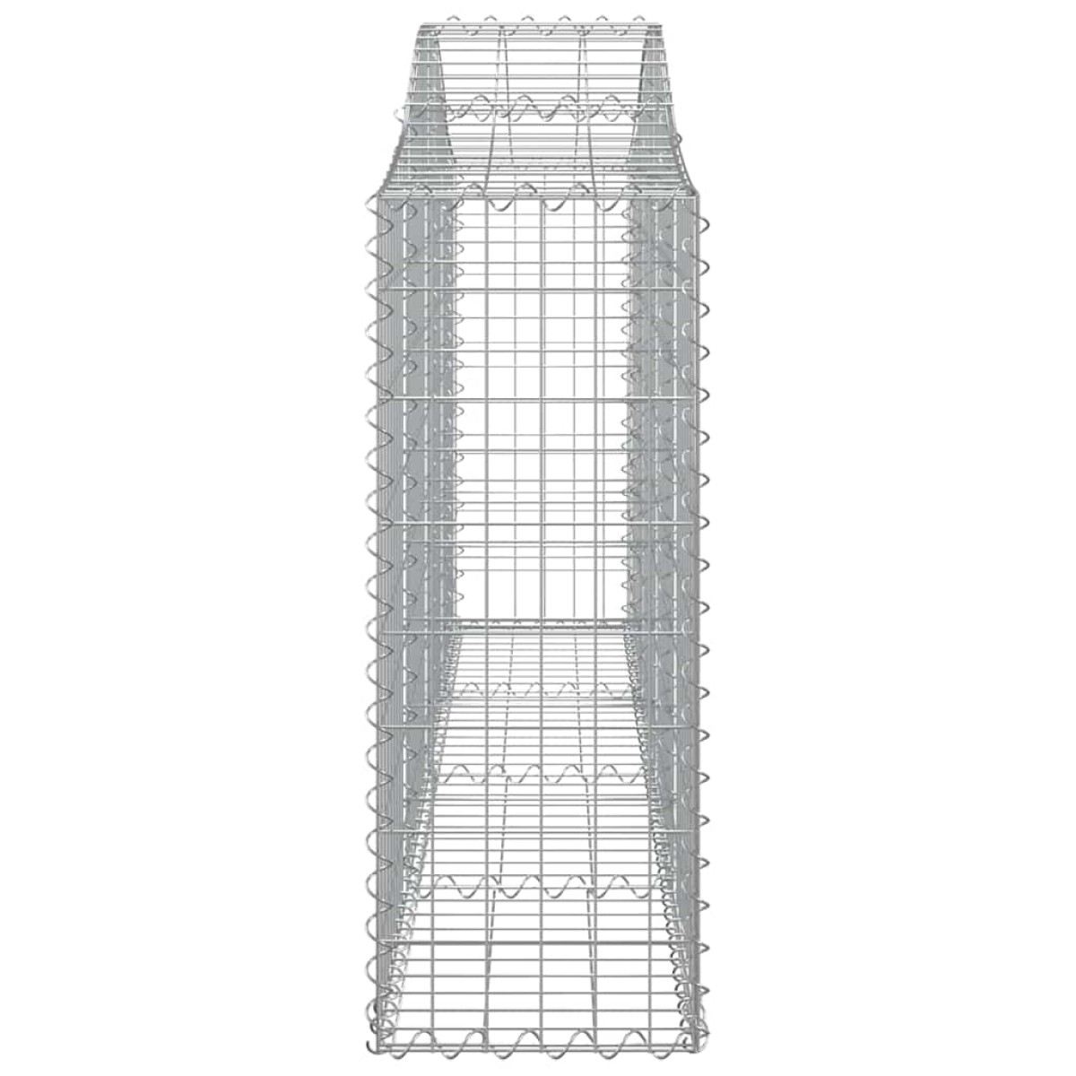 vidaXL Συρματοκιβώτια Τοξωτά 8 τεμ. 200x30x80/100 εκ. Γαλβαν. Ατσάλι