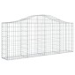 vidaXL Συρματοκιβώτια Τοξωτά 9 τεμ. 200x30x80/100 εκ. Γαλβαν. Ατσάλι