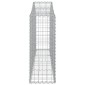 vidaXL Συρματοκιβώτια Τοξωτά 12 τεμ. 200x30x80/100 εκ. Γαλβαν. Ατσάλι