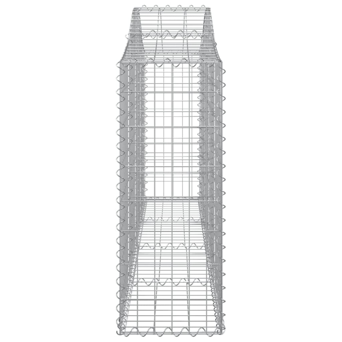 vidaXL Συρματοκιβώτια Τοξωτά 18 τεμ. 200x30x80/100 εκ. Γαλβαν. Ατσάλι