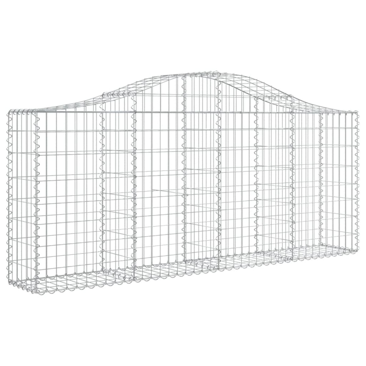 vidaXL Συρματοκιβώτια Τοξωτά 20 τεμ. 200x30x80/100 εκ. Γαλβαν. Ατσάλι
