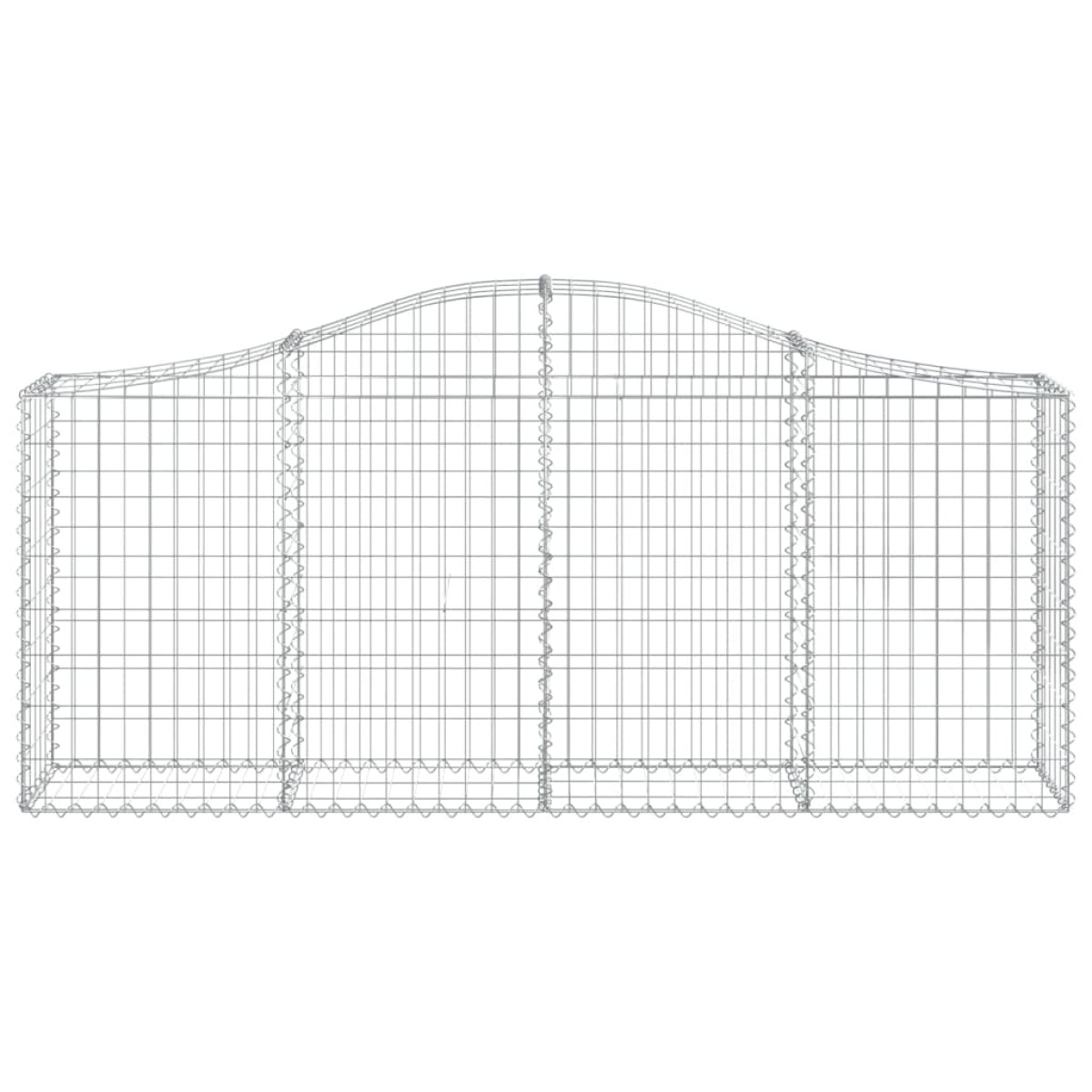 vidaXL Συρματοκιβώτια Τοξωτά 40 τεμ. 200x30x80/100 εκ. Γαλβαν. Ατσάλι