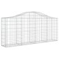 vidaXL Συρματοκιβώτια Τοξωτά 50 τεμ. 200x30x80/100 εκ. Γαλβαν. Ατσάλι