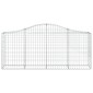 vidaXL Συρματοκιβώτια Τοξωτά 50 τεμ. 200x30x80/100 εκ. Γαλβαν. Ατσάλι