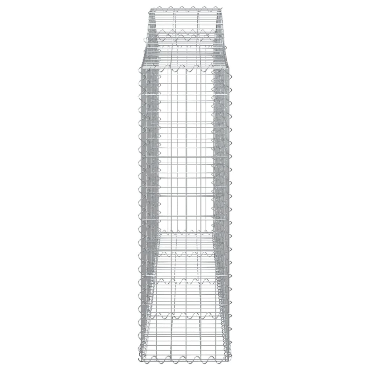 vidaXL Συρματοκιβώτια Τοξωτά 6 τεμ. 200x30x100/120 εκ. Γαλβαν. Ατσάλι