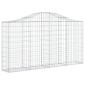 vidaXL Συρματοκιβώτια Τοξωτά 20 τεμ. 200x30x100/120 εκ. Γαλβαν. Ατσάλι