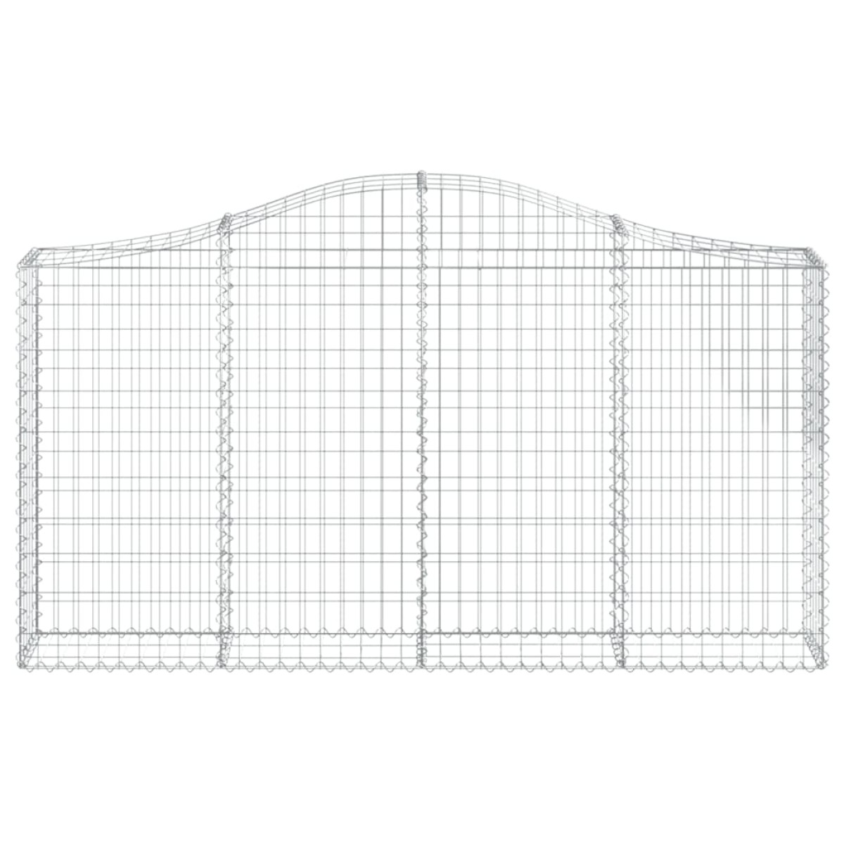 vidaXL Συρματοκιβώτια Τοξωτά 20 τεμ. 200x30x100/120 εκ. Γαλβαν. Ατσάλι