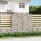 vidaXL Συρματοκιβώτια Τοξωτά 2 τεμ. 200x30x200/220 εκ. Γαλβαν. Ατσάλι