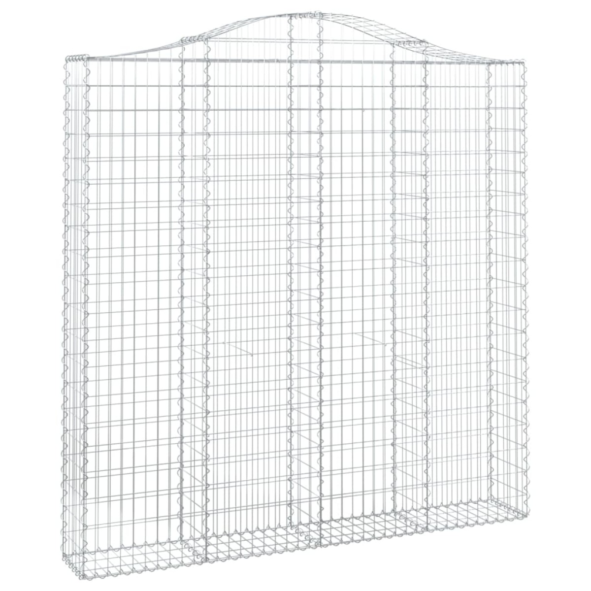 vidaXL Συρματοκιβώτια Τοξωτά 3 τεμ. 200x30x200/220 εκ. Γαλβαν. Ατσάλι