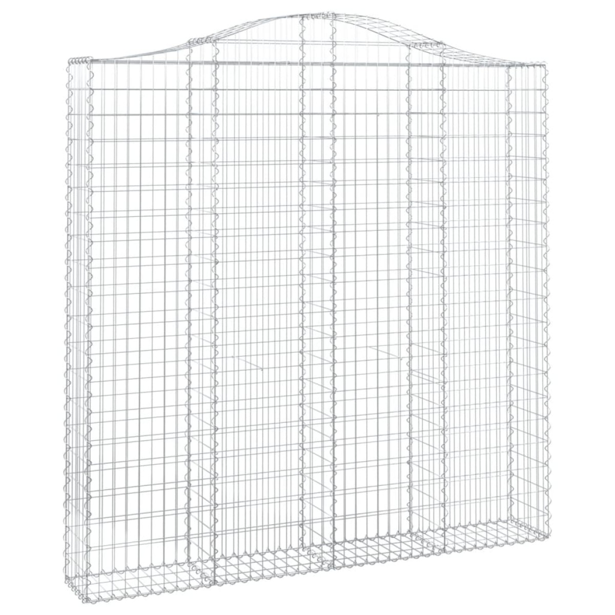 vidaXL Συρματοκιβώτια Τοξωτά 4 τεμ. 200x30x200/220 εκ. Γαλβαν. Ατσάλι