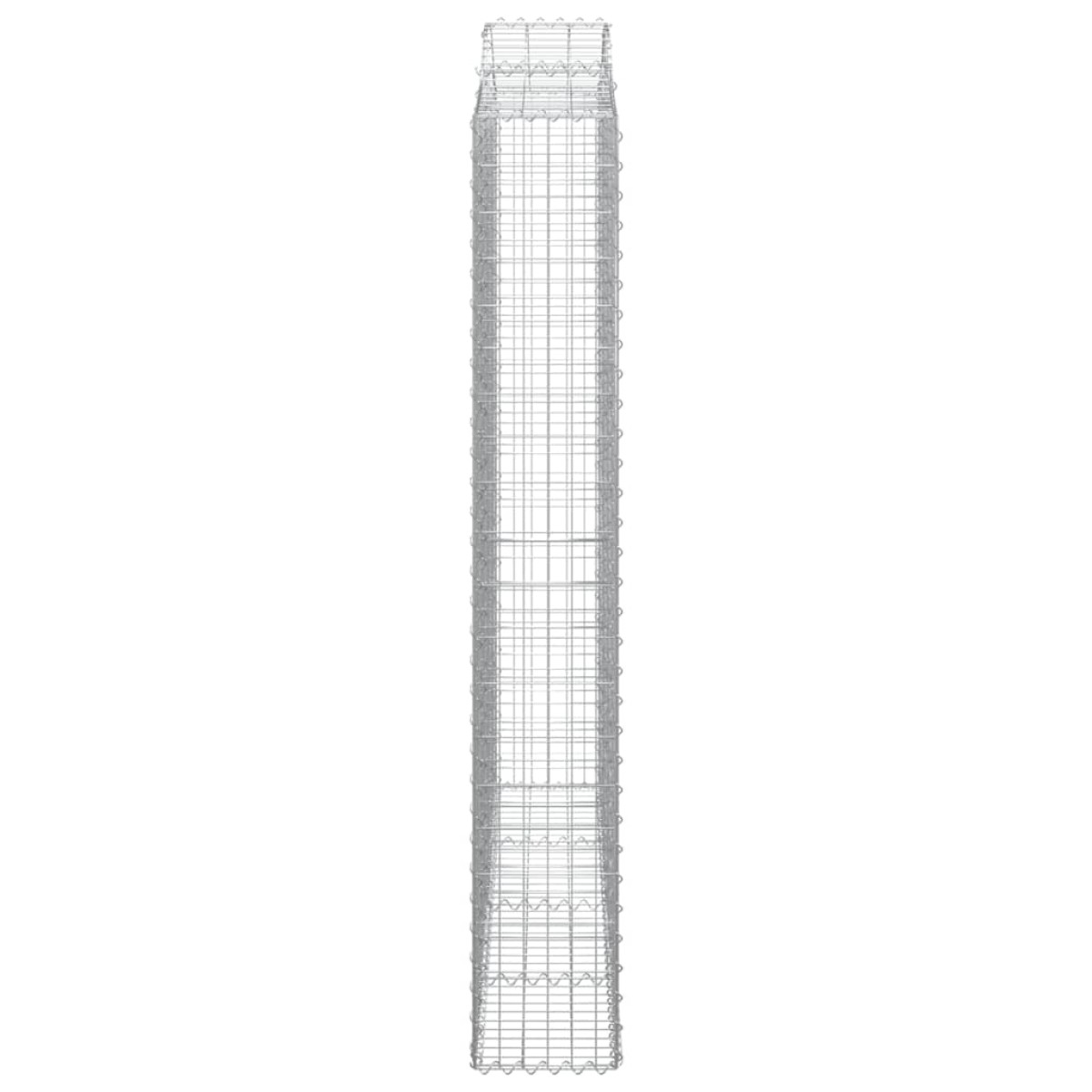 vidaXL Συρματοκιβώτια Τοξωτά 4 τεμ. 200x30x200/220 εκ. Γαλβαν. Ατσάλι