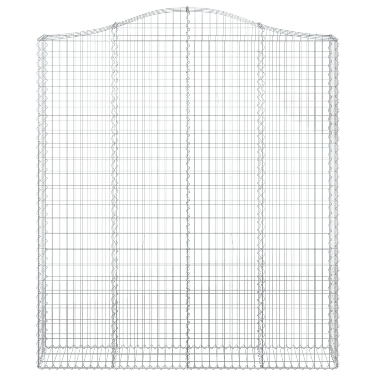 vidaXL Συρματοκιβώτια Τοξωτά 2 τεμ. 200x30x220/240 εκ. Γαλβαν. Ατσάλι