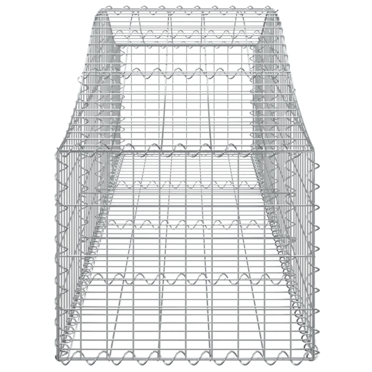 vidaXL Συρματοκιβώτια Τοξωτά 3 τεμ. 200x50x40/60 εκ. Γαλβαν. Ατσάλι