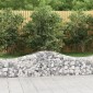 vidaXL Συρματοκιβώτια Τοξωτά 4 τεμ. 200x50x40/60 εκ. Γαλβαν. Ατσάλι