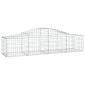 vidaXL Συρματοκιβώτια Τοξωτά 6 τεμ. 200x50x40/60 εκ. Γαλβαν. Ατσάλι