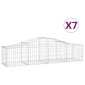 vidaXL Συρματοκιβώτια Τοξωτά 7 τεμ. 200x50x40/60 εκ. Γαλβαν. Ατσάλι