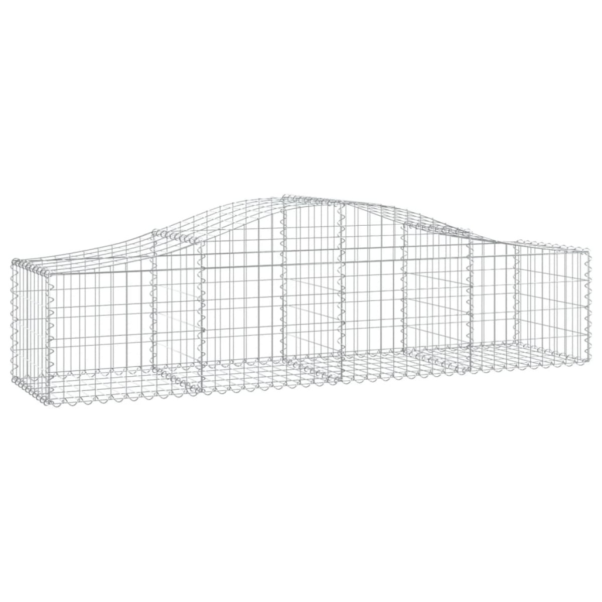 vidaXL Συρματοκιβώτια Τοξωτά 7 τεμ. 200x50x40/60 εκ. Γαλβαν. Ατσάλι