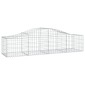 vidaXL Συρματοκιβώτια Τοξωτά 8 τεμ. 200x50x40/60 εκ. Γαλβαν. Ατσάλι