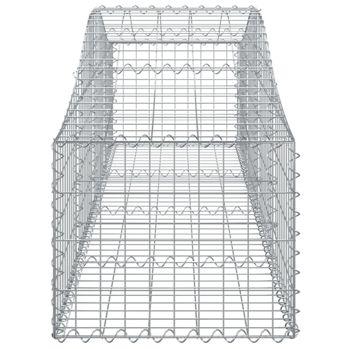 vidaXL Συρματοκιβώτια Τοξωτά 9 τεμ. 200x50x40/60 εκ. Γαλβαν. Ατσάλι