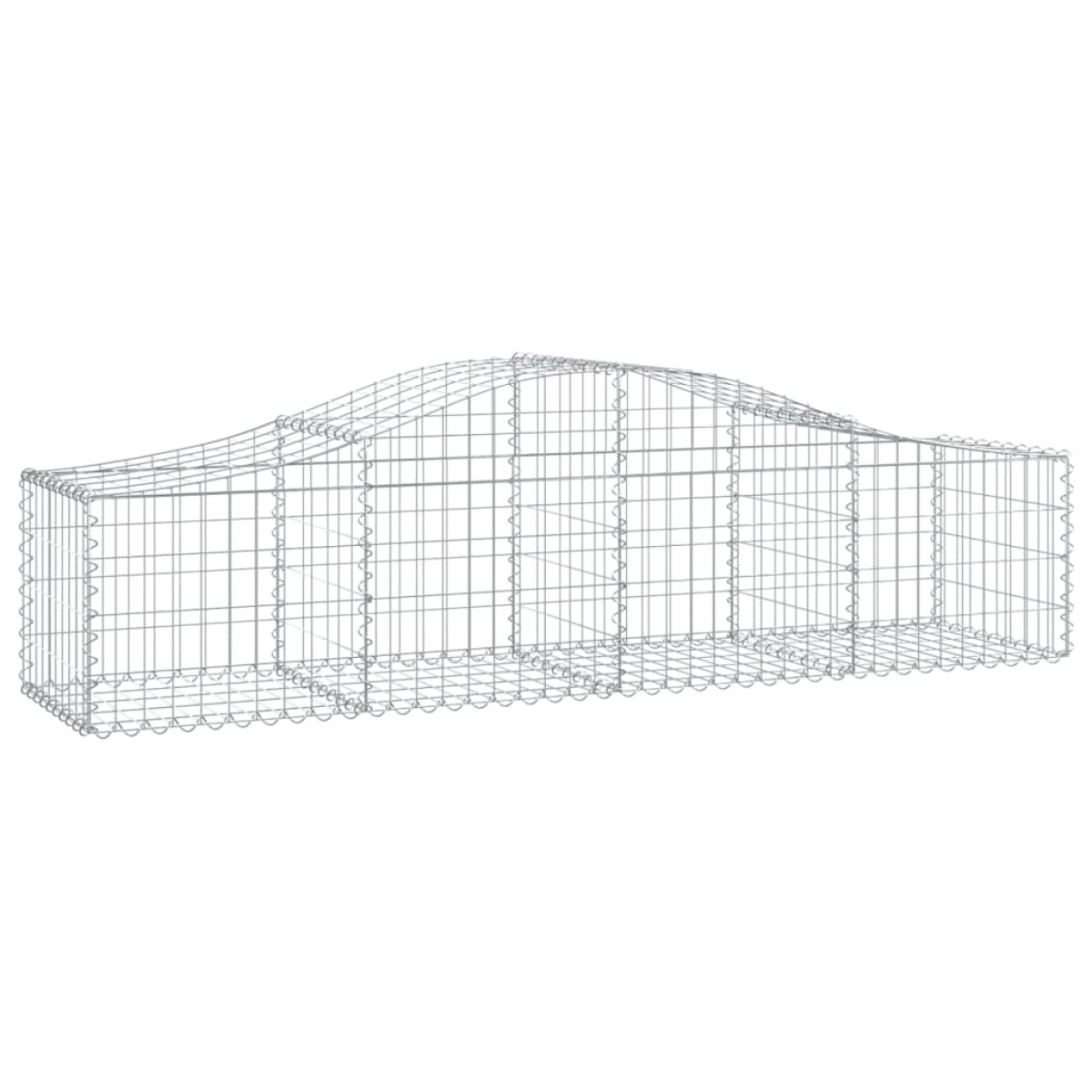 vidaXL Συρματοκιβώτια Τοξωτά 14 τεμ. 200x50x40/60 εκ. Γαλβαν. Ατσάλι