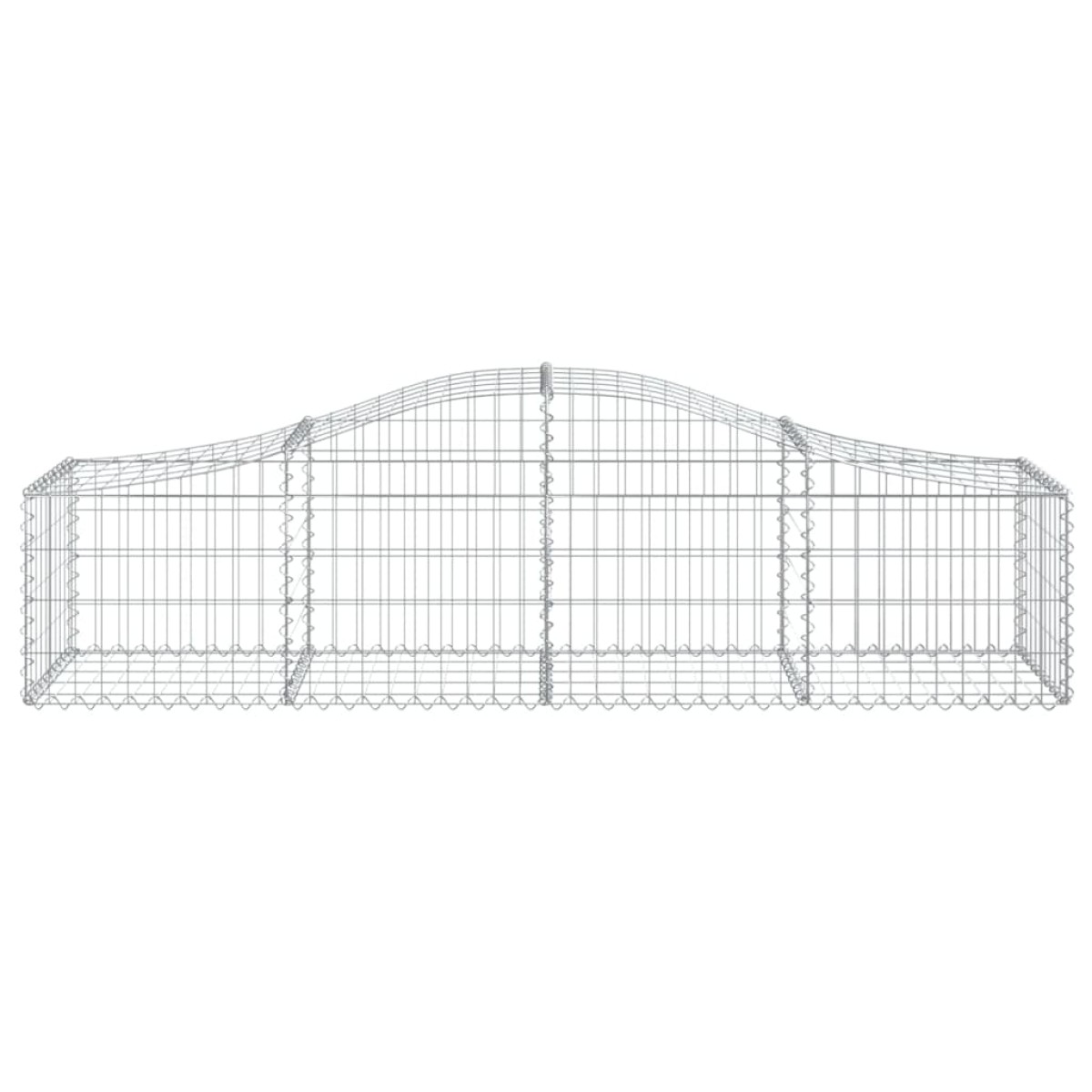 vidaXL Συρματοκιβώτια Τοξωτά 25 τεμ. 200x50x40/60 εκ. Γαλβαν. Ατσάλι