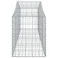 vidaXL Συρματοκιβώτια Τοξωτά 4 τεμ. 200x50x60/80 εκ. Γαλβαν. Ατσάλι