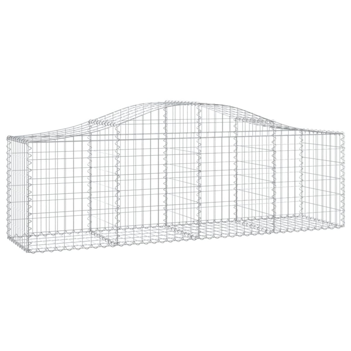 vidaXL Συρματοκιβώτια Τοξωτά 13 τεμ. 200x50x60/80 εκ. Γαλβαν. Ατσάλι
