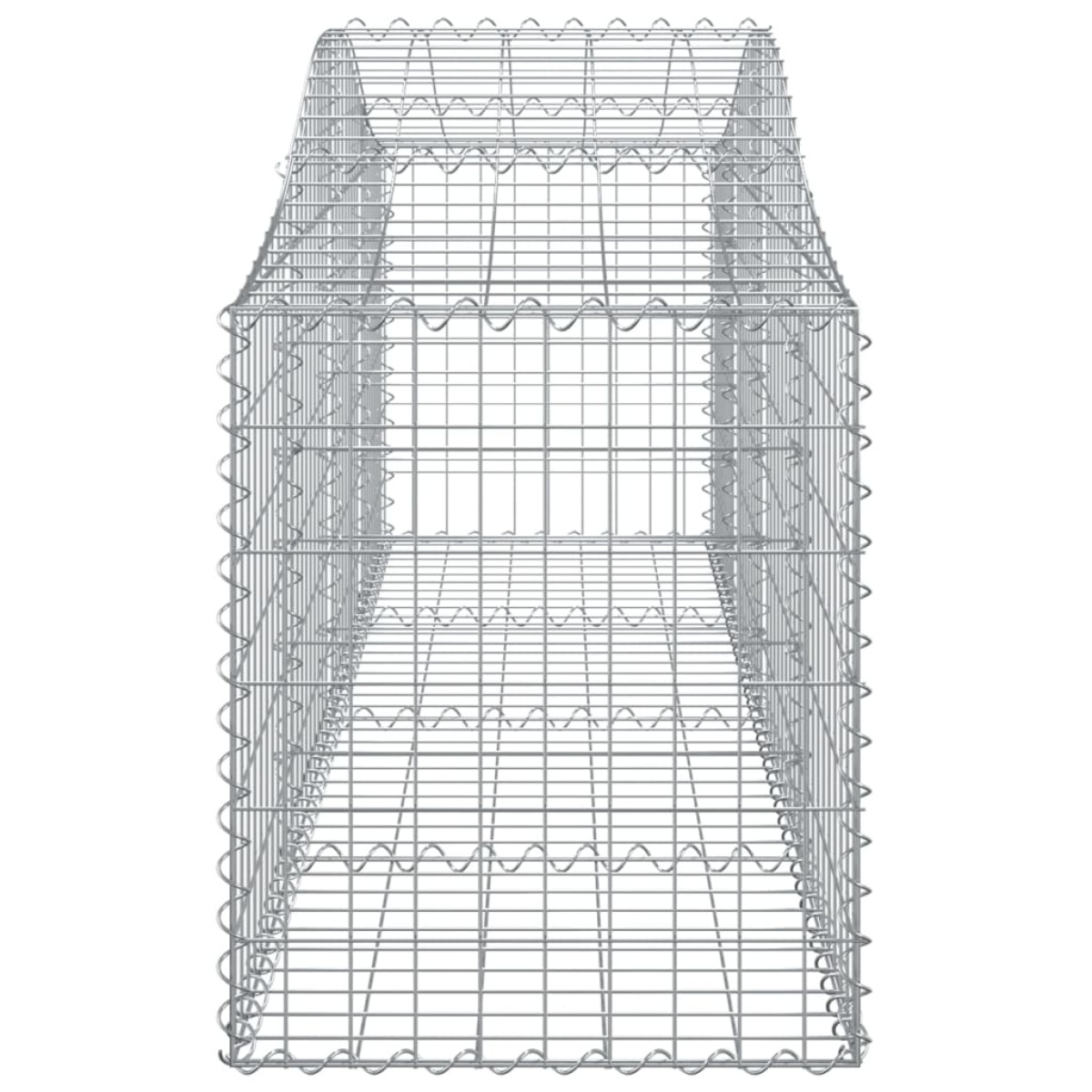 vidaXL Συρματοκιβώτια Τοξωτά 25 τεμ. 200x50x60/80 εκ. Γαλβαν. Ατσάλι
