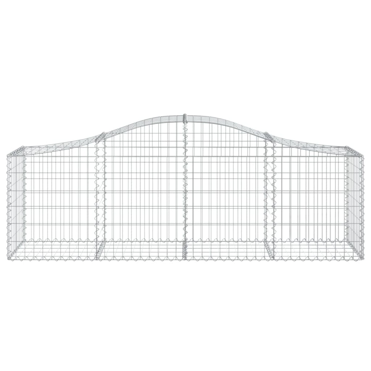 vidaXL Συρματοκιβώτια Τοξωτά 50 τεμ. 200x50x60/80 εκ. Γαλβαν. Ατσάλι