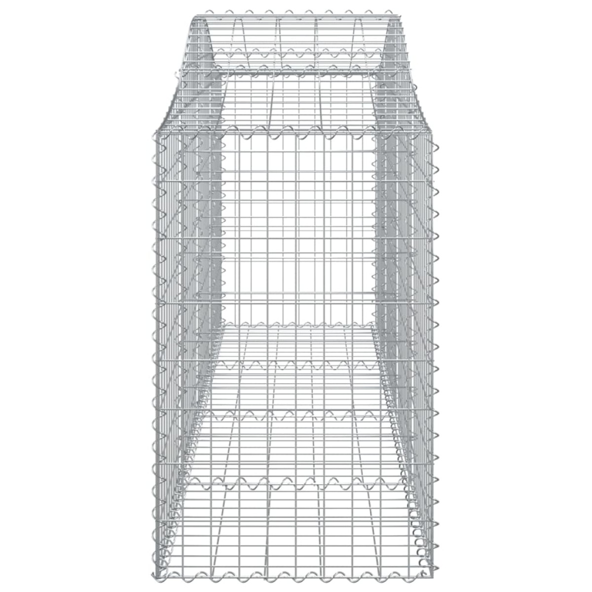 vidaXL Συρματοκιβώτια Τοξωτά 3 τεμ. 200x50x80/100 εκ. Γαλβαν. Ατσάλι