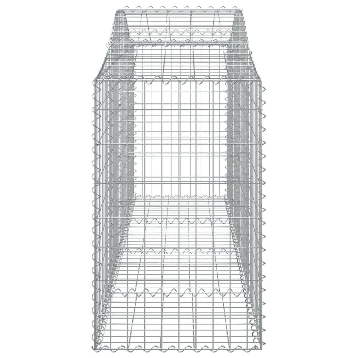vidaXL Συρματοκιβώτια Τοξωτά 10 τεμ. 200x50x80/100 εκ. Γαλβαν. Ατσάλι