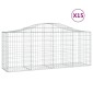 vidaXL Συρματοκιβώτια Τοξωτά 15 τεμ. 200x50x80/100 εκ. Γαλβαν. Ατσάλι