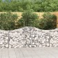 vidaXL Συρματοκιβώτια Τοξωτά 15 τεμ. 200x50x80/100 εκ. Γαλβαν. Ατσάλι