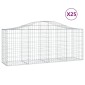 vidaXL Συρματοκιβώτια Τοξωτά 25 τεμ. 200x50x80/100 εκ. Γαλβαν. Ατσάλι