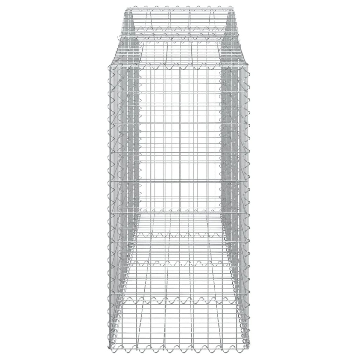vidaXL Συρματοκιβώτια Τοξωτά 7 τεμ. 200x50x100/120 εκ. Γαλβαν. Ατσάλι