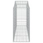 vidaXL Συρματοκιβώτια Τοξωτά 7 τεμ. 200x50x100/120 εκ. Γαλβαν. Ατσάλι