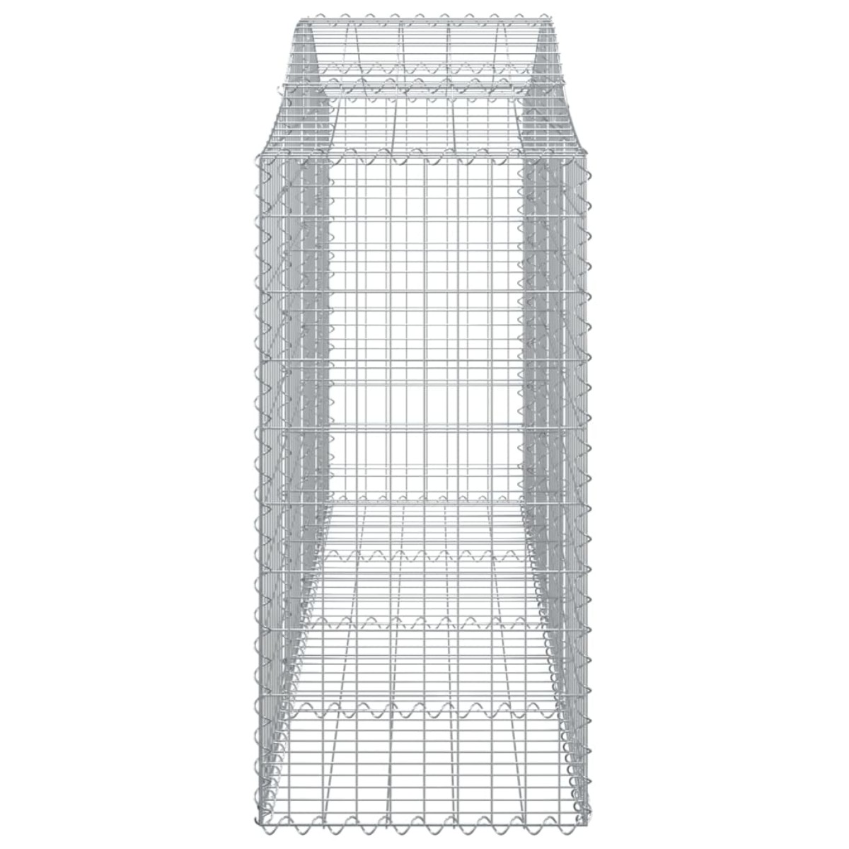 vidaXL Συρματοκιβώτια Τοξωτά 12 τεμ. 200x50x100/120 εκ. Γαλβαν. Ατσάλι