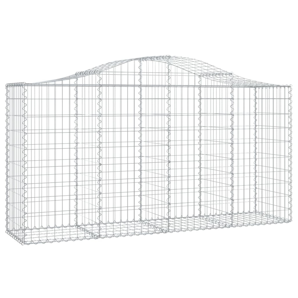 vidaXL Συρματοκιβώτια Τοξωτά 14 τεμ. 200x50x100/120 εκ. Γαλβαν. Ατσάλι