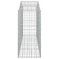 vidaXL Συρματοκιβώτια Τοξωτά 18 τεμ. 200x50x100/120 εκ. Γαλβαν. Ατσάλι
