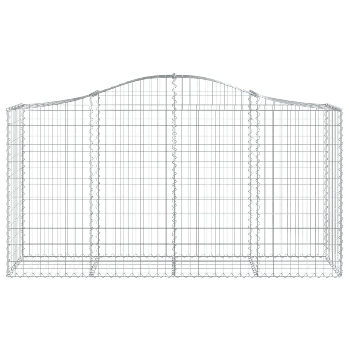 vidaXL Συρματοκιβώτια Τοξωτά 30 τεμ. 200x50x100/120 εκ. Γαλβαν. Ατσάλι