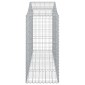 vidaXL Συρματοκιβώτια Τοξωτά 5 τεμ. 200x50x120/140 εκ. Γαλβαν. Ατσάλι