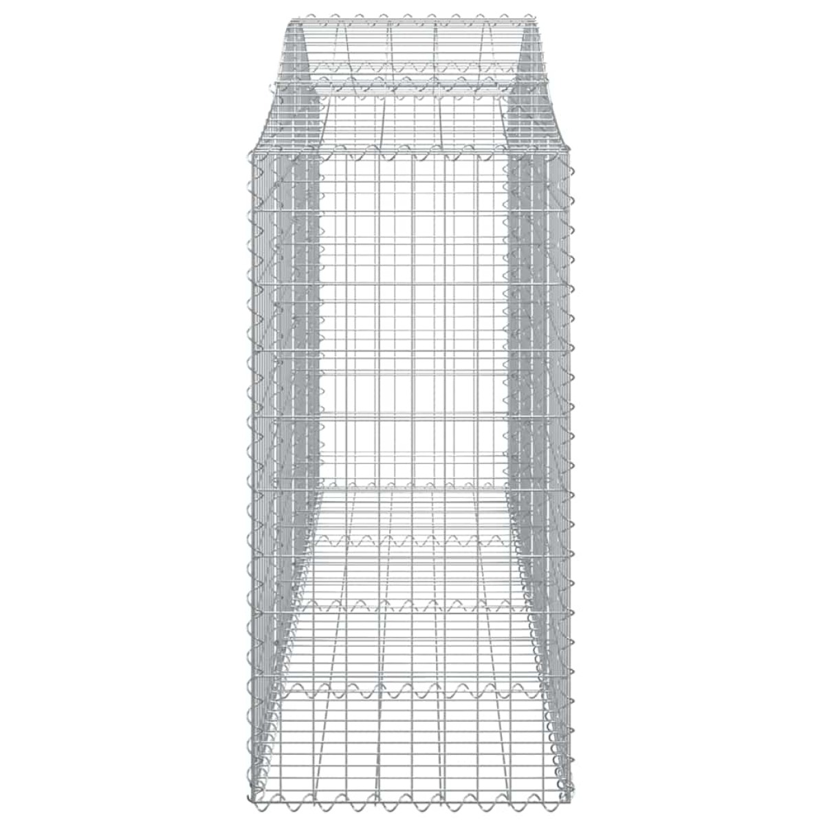 vidaXL Συρματοκιβώτια Τοξωτά 8 τεμ. 200x50x120/140 εκ. Γαλβαν. Ατσάλι
