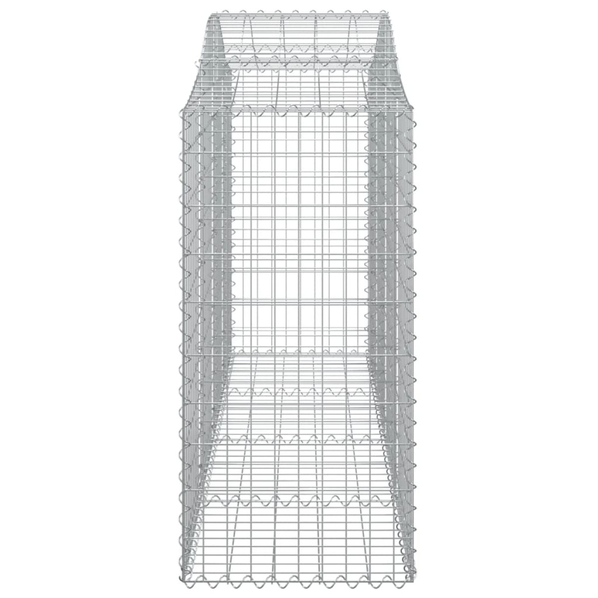 vidaXL Συρματοκιβώτια Τοξωτά 9 τεμ. 200x50x120/140 εκ. Γαλβαν. Ατσάλι